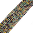 Natural Rainbow Fluorite Heishi Disc Beads Size 2x4mm 15.5'' Strand