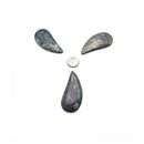 Kyanite With Gold Matrix Top Drilled Pendant Curved Drop Shape Size 25x50mm