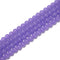 Taro Purple Crystal Glass Smooth Round Beads Size 6mm 8mm 10mm 15.5" Strand