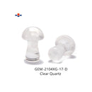Natural Gemstone Crystal Polished Shape Mushrooms 1" Inch Sold Per Pair Rose Quartz, Clear Quartz, Amethyst, Howlite, Obsidian, Kiwi Jasper