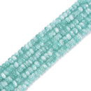 Iridescent Dark Green Moonstone Smooth Rondelle Beads 4x6mm 5x8mm 15.5'' Strand