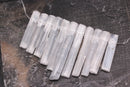 natural selenite graduated slice Sticks Points beads