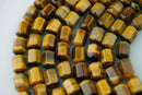 yellow Tiger's eye hexagon shape beads