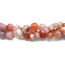 Natural Red Botswana Agate Smooth Round Beads 6mm 8mm 10mm 15.5'' Strand
