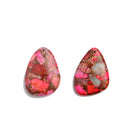 Red Sea Sediment Jasper Pendant Teardrop or Irregular Shape Approx 30x40mm