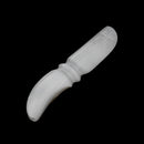 Natural Selenite Crystal Carved Om Symbol Knife Clearing Energy Sword 2x9"Inches