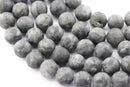 larvikite labradorite matte round beads