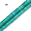 Green Turquoise Heishi Disc Beads Size 3x8mm 3x10mm 15.5'' Strand