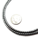 Natural Gray Hematite Smooth Round Tube Beads 2x2mm 15.5" Strand