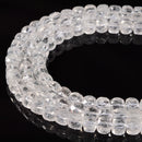 Natural Clear Quartz Faceted Cube Beads Size 7mm 15.5'' Strand