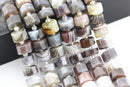 botswana agate irregular faceted wheel Discs beads
