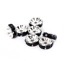 jet black rhinestone rondelle spacers