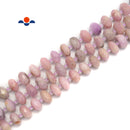 Natural Kunzite Faceted Rondelle Beads 7x13-9x14mm 15.5'' Strand