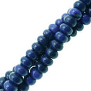 blue magnesite turquoise smooth rondelle