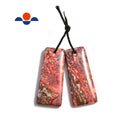 leopard skjasper pendant earrings trapezoid shape