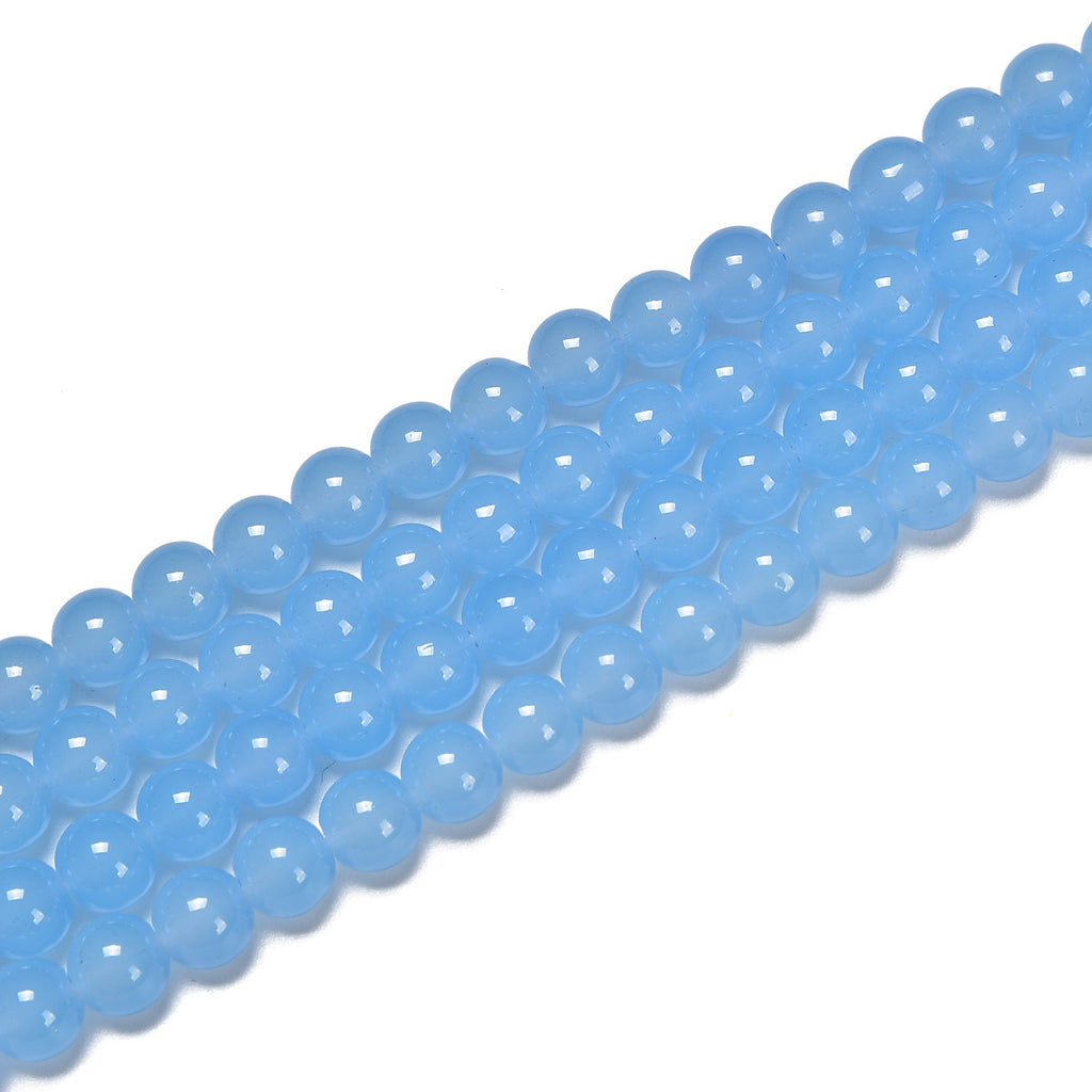 Blue Glass Round Beads, 10mm by Bead Landing™