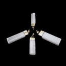 Gold Plated Selenite Raw Blade Stick Point Silver Pendant 40-50mm Sold Per Piece