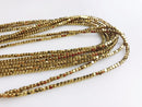 gold silver gray copper plated hematite smooth cube beads