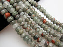 large hole african bloodstone smooth rondelle beads