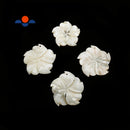 Hand Carved MOP Shell Pearl Flower Pendant White Approx 40mm Sold Per Piece