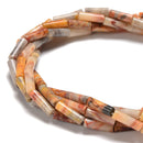 Natural Crazy Agate Cylinder Tube Beads Size 4x13mm 15.5'' Strand