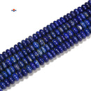High Grade Natural Lapis Smooth Rondelle Beads Size 4x6mm 5x8mm 6x10mm 15.5''Str