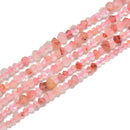Natural Red Phantom Quartz Diamond Cut Nugget Beads Size 3-5mm 15.5'' Strand