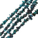 dark blue green turquoise irregular nugget chips beads