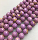 natural phosphosiderite smooth round beads