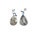 black tourmalinated quartz pendant teardrop or irregular shape