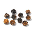 Yellow Tiger Eye Hand Carved Rose Flower Gemstone Beads 10mm 12mm 10pcs Per Str