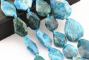 apatite irregular faceted octagon nugget chunk beads