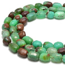 Chrysoprase Faceted Nugget Beads Size Approx 10x15mm 13x18mm 15.5''Strand
