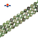 Natural Nephrite Jade Faceted Flat Coin Beads Size 8mm 15.5" Strand