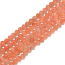 Natural Sunstone Lepidocrocite Faceted Round Beads 2.5mm 4mm 5mm 15.5" Strand