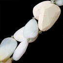 Lemon Chrysoprase Faceted Flat Teardrop Beads Size 20x30mm 27x38mm 15.5' Strand