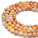 crazy agate faceted star cut beads