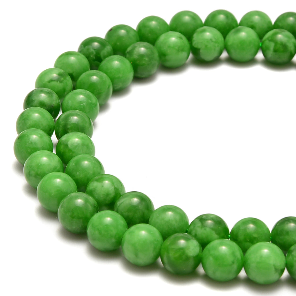 Cuentas Redondas De Jade Maw Sit Sit - Tamaños 6 Mm, 8 Mm, 10 Mm Y