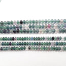 fluorite faceted rondelle beads