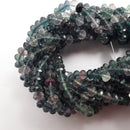 fluorite faceted rondelle beads