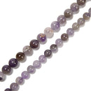 Teeth Chevron Amethyst Smooth Round Beads Size 6.5-6.8mm 8mm 15.5'' Strand