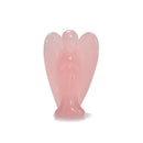 Natural Rose Quartz Hand Carved Angel Size 2'' 3'' 4''