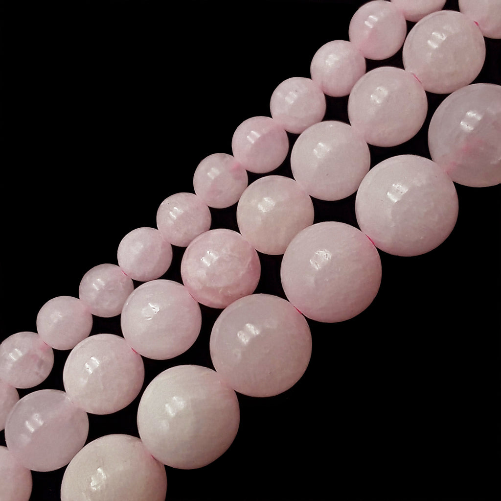 Natural Pink Mangano Calcite Smooth Round Beads 6mm 8mm 10mm 15.5