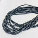 gold copper silver gray hematite matte rondelle beads