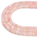 Natural Pink Morganite Faceted Rondelle Beads Size 5x8mm 15.5" Strand