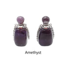 natural stone essential oil necklace perfumesmooth bottle silver chain