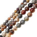 cherry creek jasper smooth round beads