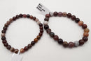 fossil jade bracelet smooth round