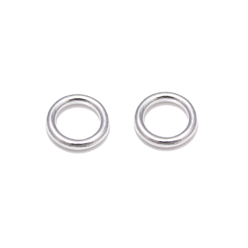 925 Sterling Silver Jump Ring Size 8mm 10mm Sold per Bag – CRC Beads