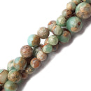 Aqua Terra Jasper Smooth Round Beads 4mm 6mm 8mm 10mm 12mm 14mm 15.5" Strand